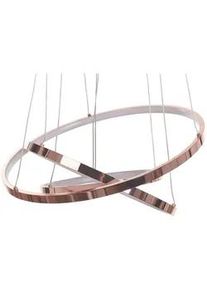 Beliani Hängeleuchte Atrek 50/50/108 cm , Roségold , Metall , LED integrated , 30x108x50 cm , Lampen & Leuchten, Innenbeleuchtung, Hängeleuchten, Pendelleuchten