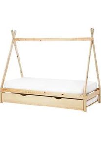 Beliani Kinderbett 90x200 cm Heller Holzfarbton Talmontiers , Hellbraun , 90x200 cm , Kinder- & Jugendzimmer, Kindermöbel, Kinderbetten, Hausbetten