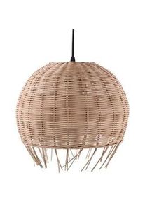 Beliani Hängeleuchte Drino 27/27/150 cm , Beige , Naturmaterialen , E27 , 27x150x27 cm , Lampen & Leuchten, Innenbeleuchtung, Hängeleuchten, Pendelleuchten