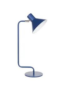Beliani Schreibtischlampe Blau Rimava , Metall , E14 , 22x51x18 cm , Lampen & Leuchten, Innenbeleuchtung, Tischlampen, Schreibtischlampen