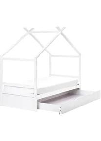 Beliani Kinderbett 90x200 cm Weiß Orgeval , Holz , 90x200 cm , Kinder- & Jugendzimmer, Kindermöbel, Kinderbetten, Hausbetten