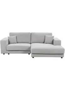 Beliani 3-Sitzer-Ecksofa hellgrau rechtsseitig Lofoten , Schwarz, Grau , Textil , 250x190 cm , Wohnzimmer, Sofas & Couches, Wohnlandschaften, Ecksofas