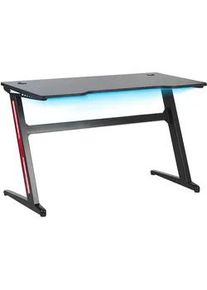 Beliani Spieltisch schwarz 120/60/73 cm Darfur , Schwarz , Holzwerkstoff , 120x73x60 cm , Arbeitszimmer, Schreibtische, Computertische