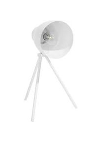 Beliani Schreibtischlampe Tamega 16/16/43 cm , Weiß , Metall , E27 , 16x43x16 cm , Lampen & Leuchten, Innenbeleuchtung, Tischlampen, Schreibtischlampen