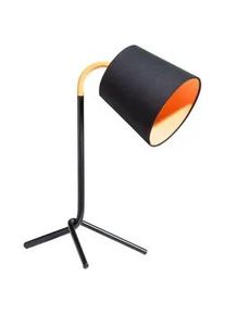 Beliani Schreibtischlampe Mooki 28/23/42 cm , Schwarz , Metall , E14 , 23x42x28 cm , Lampen & Leuchten, Innenbeleuchtung, Tischlampen, Schreibtischlampen