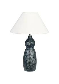 Beliani Tischlampe Matina 40/40/60 cm , Blau , Keramik , E27 , 40x60x40 cm , Lampen & Leuchten, Innenbeleuchtung, Tischlampen, Tischlampen