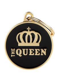 Myfamily, Kettenanhänger, MyFa tegn charm, the queen, M, sort