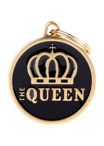 Myfamily, Kettenanhänger, MyFa tegn charm, the queen, L, sort