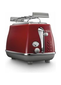 De'Longhi De'Longhi Toaster CTOC2103.R, Toaster, Rot