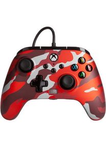 PowerA Enhanced Wired (Xbox Series X, Xbox One X, Xbox One S, Xbox Series S), Gaming Controller, Rot
