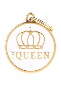 Myfamily, Kettenanhänger, MyFa tegn charm, the queen, L, hvid