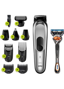 Braun, Trimmer + Haarschneider, Trimmer 10-in-1 MGK7220 Schnurlos Anzahl der Längenstufen 13 Schwarz/Silber