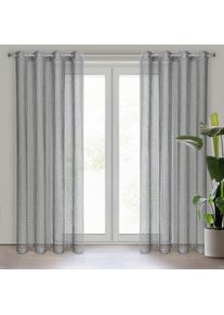 ArtFir Záclona AIDEN K | strieborná 140 x 250 cm