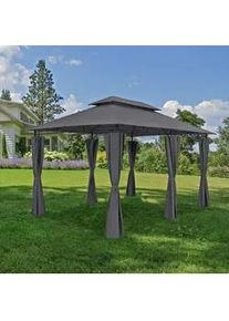 Garden Pleasure Pavillon Moldau ca. 400x275x300 cm Anthrazit