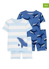 Carter's carter's 2-delige set: pyjama's blauw/lichtblauw - 6% | Maat: 110 |