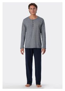 Schiesser Pyjama grijs/donkerblauw - 47% | Maat: 58 |