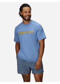 Marmot Functioneel shirt "Windridge Graphic" blauw - 48% | Maat: S |