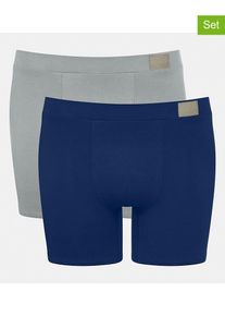 Sloggi 2-delige set: boxershorts "Go Natural" blauw/grijs - 56% |