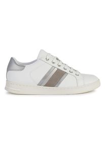 Geox Leren sneakers "Jaysen" wit/zilverkleurig - 66% | Maat: 36 |
