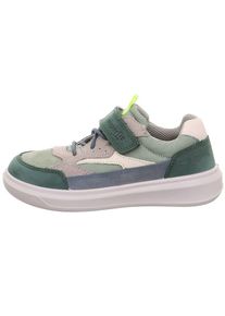 Superfit Leren sneakers "Cosmo" groen/beige - 44% | Maat: 35 |