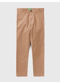 Benetton Chinobroek zandkleurig - 51% | Maat: 130 |
