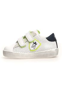 Naturino Leren sneakers "Korey" wit/groen/donkerblauw - 43% | Maat: