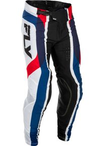 Fly Racing Lite Glory Special Edition, stoffen broek , kleur: Blauw/Rood/Wit/Zwart , maat: 30