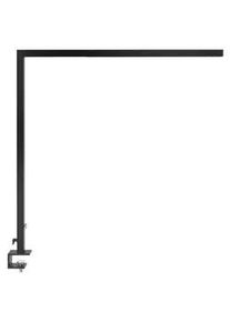 Beliani Schreibtischlampe Volans 4/121/120 cm , Schwarz , Metall , LED integrated , 121x120x4 cm , Lampen & Leuchten, Innenbeleuchtung, Tischlampen, Schreibtischlampen