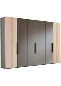Valdera Drehtürenschrank , Buchefarben, Fango , Metall , Buche , teilmassiv , 6 Fächer , 298.6x222.3x62 cm , Goldenes M, Made in Germany, Dgm, DGM-Klimapakt, DGM-Emissionslabel , erweiterbar , Schlafzimmer, Komplette Schlafzimmer und Serien, Schlafzimmerserien