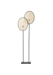 Osram Stehleuchte , Beige , Holz, Metall , Rattan , 15x170x52 cm , Lampen & Leuchten, Leuchtenserien