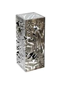 Xxxl Blumensäule , Bronzefarben , Metall, Glas , 27x70x27 cm , Wohnzimmer, Wohnzimmertische, Blumenständer, Sonstige Blumenständer