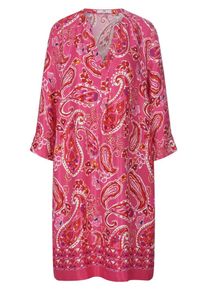 Peter Hahn - Kleid mit V-Öffnung am Rundhals-Ausschnitt, pink, Gr. 42, Viskose