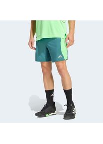 adidas Performance , Shorts »TECH APP SHORT«, (1 tlg.) , Preloved Teal / Lime Burst , Länge 7 , L -Länge 7 , L , Diese Trainingsshorts bieten mit...