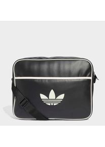 adidas originals, Damen, Sporttasche &raquo;AIRLINER&laquo; Schultertasche im angesagten Retrolook, Black, Black, Mit der sportlichen Airliner Tasche, die gro&szlig; 