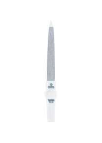Pfeilring , Saphir-Nagelfeile, 13 cm, Maniküre, Nagelpflege , weiß , Grobe und feine Feilfläche