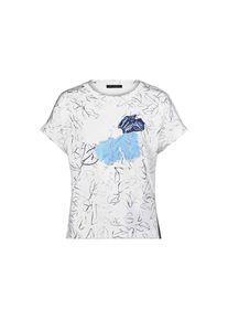 Betty Barclay , Sweatshirt »Sweatpullover mit Rundhalsausschnitt« , Patch Cream/Blue , 36 , 36 , Passform: Oversized