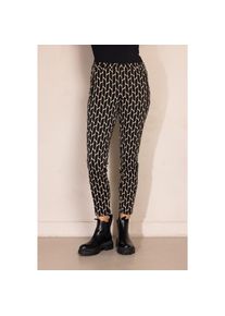 Zhrill , 7/8-Hose »ZHCHIARA« Grafisches Allover-Muster, Slim Fit, knöchellang , schwarz beige gemustert , N-Gr , 33 -N-Gr , 33 , Damen-Hose von Zhrill