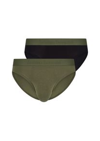 Bruno Banani , Juegendliche , Slip »Flowing« 2er Pack, mit Logobund , olivgrün/schwarz , 3XL , 3XL , Unterhose von Bruno Banani