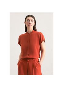 Seidensticker , Klassische Bluse »Schwarze Rose«, Kurzarm Kragen Uni , orange , XL (42) , XL (42) , Passform: Regular