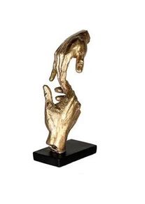 Skulptur , Goldfarben , Kunststoff , 13.5x29x8 cm , stehend , Dekoration, Dekofiguren & Skulpturen, Skulpturen