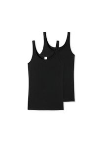 2 Schiesser csíkos top modállal - nő - méret 42 - fekete