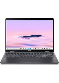 Acer Chromebook Plus Spin 714 (14", 256 GB, 16 GB, DE, Intel Core Ultra 5 125U), Notebook, Grau