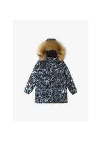 Reima, Jungen, Jacken, Winterjacke schwarz/klein gemustert (110), Schwarz, 110