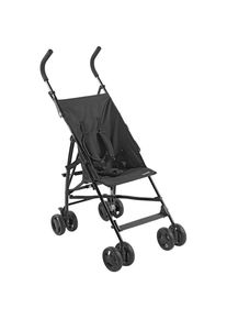 My Baby Lou Buggy , Schwarz , Textil , 4,7 Zoll , 45x99x73 cm , EN 1888 , 5-Punkte-Gurt, Doppelbremse , Baby on Tour, Kinderwagen, Buggys