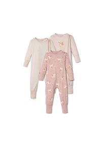 Tchibo - 3 Pyjamas - Baby - Gr. 62/68 - weiß