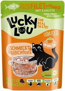 Lucky Lou Extra Food in Sud, Thunfisch & Karotte, 12x70g