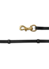 Waldhausen Island Zügel mit Karabiner, messingfarben, schwarz