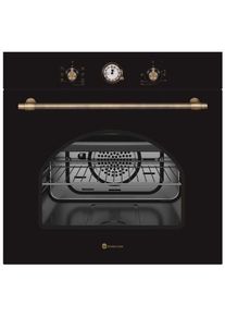 Cuptor incorporabil Studio Casa Dolce Vita Rustic FEDV60NERO, Electric, 56 l, 6 functii, Grill, Ventilator, Clasa A (Negru)