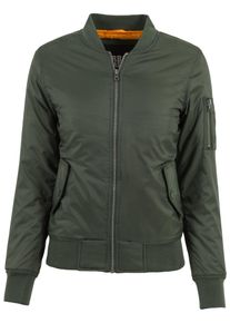 Urban Classics Kvinnor &Ouml;verg&aring;ngsjacka gr&ouml;n Storlek XS