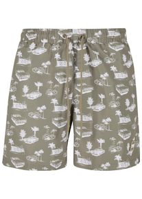 Urban Classics, Mænd, Badeshorts, Oliven / Hvid, Størrelse 3XL